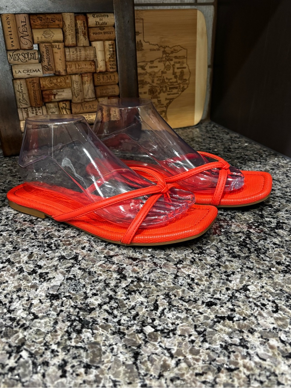 Dolce Vita Orange Flat Thong Sandal Size 8 1/2